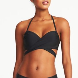 Old navy underwire wrap around bikini top
